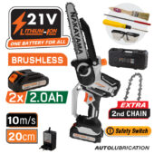 NAKAYAMA EC1200 aku mini testera 21V (20 cm, 2x2Ah baterije)