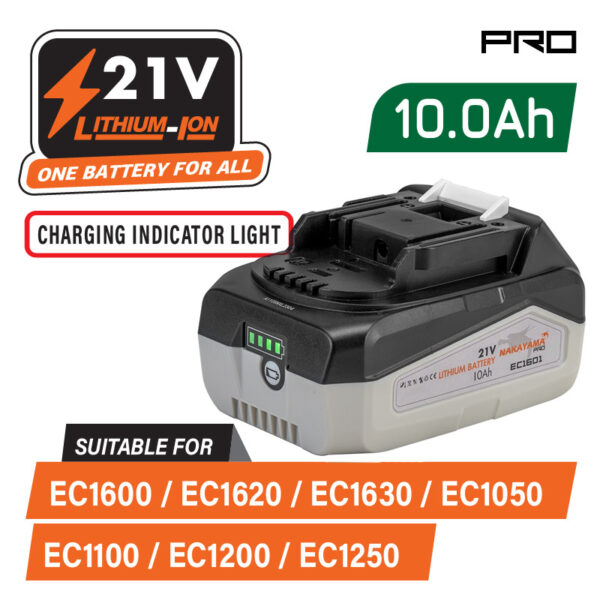 NAKAYAMA PRO EC1601 baterija 21V 10Ah