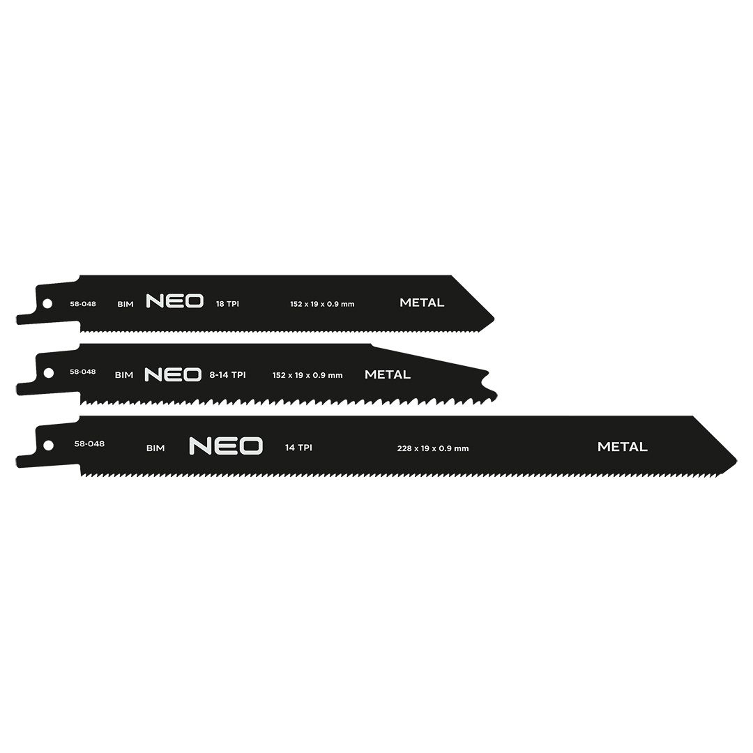 58-048__BNE_TGL_U90_pl Listovi za recipro testeru BIM, set 3 kom NEO TOOLS 58-048 - Slika 1