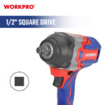 Aku. udarni ključ 20V (bez četkica), 850 Nm - WORKPRO WP390213 - Slika 6