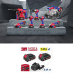 Set – punjač baterija (2,4A) sa dve baterije 20V (2.0Ah) – WORKPRO WP398005 - Slika 6