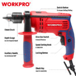 Električna udarna bušilica 710W, 13mm – WORKPRO WP470200 - Slika 3
