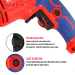Električna udarna bušilica 710W, 13mm (Top cena) – WORKPRO WP470203 - Slika 6