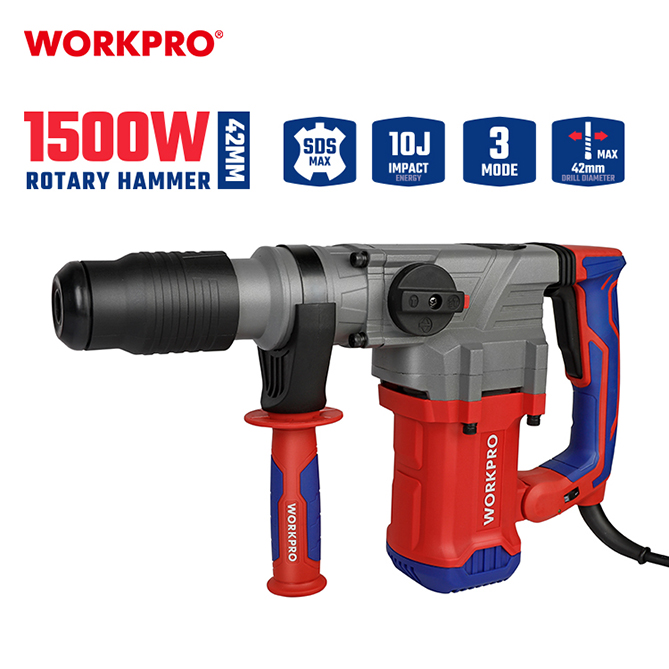 WP470405 1 Električna rotaciona čekić bušilica SDS-MAX, 1500W (10 J) – WORKPRO WP470405 - Slika 1