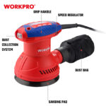 Električna kružna (rotaciona) brusilica Φ125 mm, 350 W - WORKPRO WP472406 - Slika 6