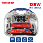 Električna mini brusilica (biaks) u setu sa priborom (211 dodataka) - WORKPRO WP472411