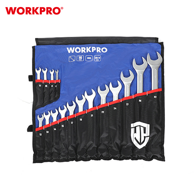 WP202503 1 Set kombinovanih (viljuškasto-okastih) ključeva, 16 kom – WORKPRO WP202503 - Slika 1