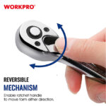 Krckalica (čegrtaljka) sa mehanizmom od 72 zuba– WORKPRO - Slika 2