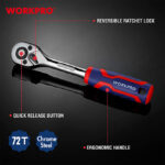 Krckalica (čegrtaljka) sa mehanizmom od 72 zuba– WORKPRO - Slika 3