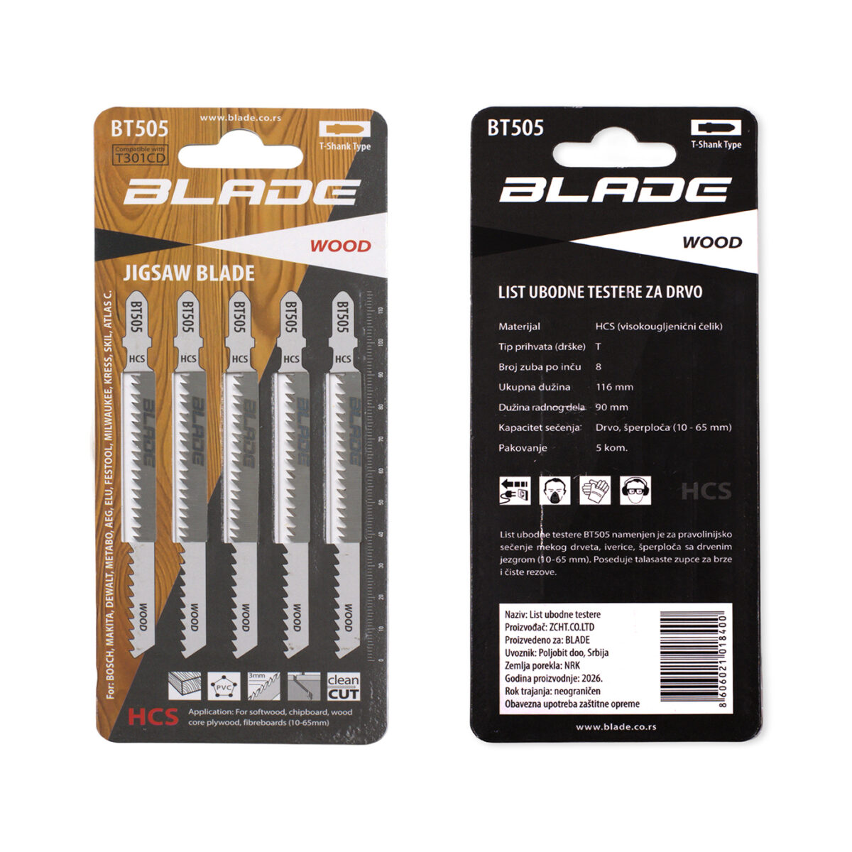 Listovi ubodne testere za drvo – BLADE BT505 - Slika 4