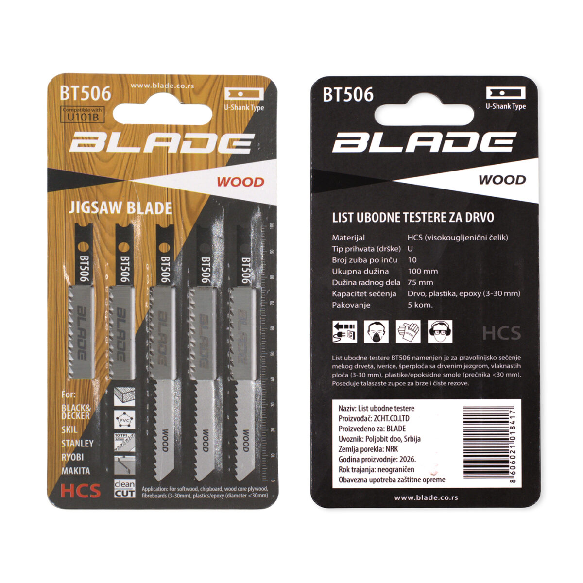 Listovi ubodne testere za drvo – BLADE BT506 - Slika 4