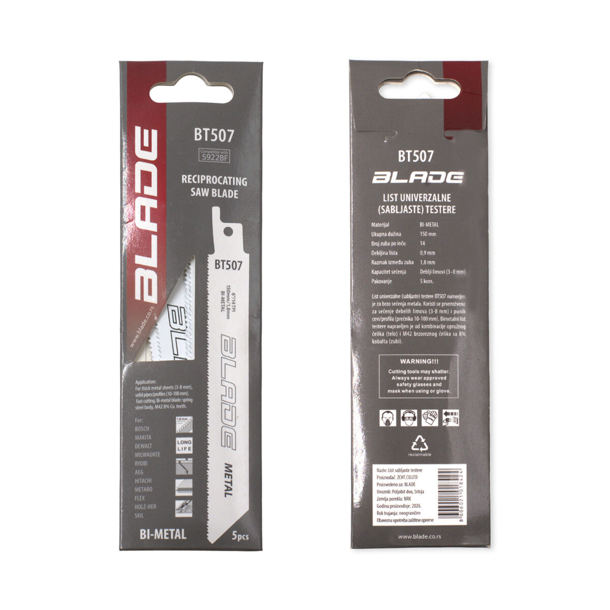 Listovi univerzalne testere (lisičji rep) - BLADE BT507 - Slika 5
