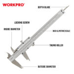 Šubler (150mm), analogni – WORKPRO WP266003 - Slika 2